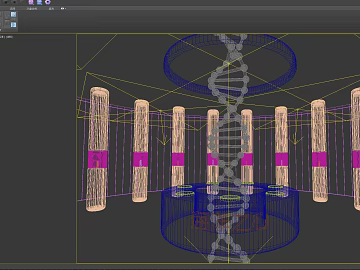 Log color column technology scene model texture (ID:ffaeh293894)