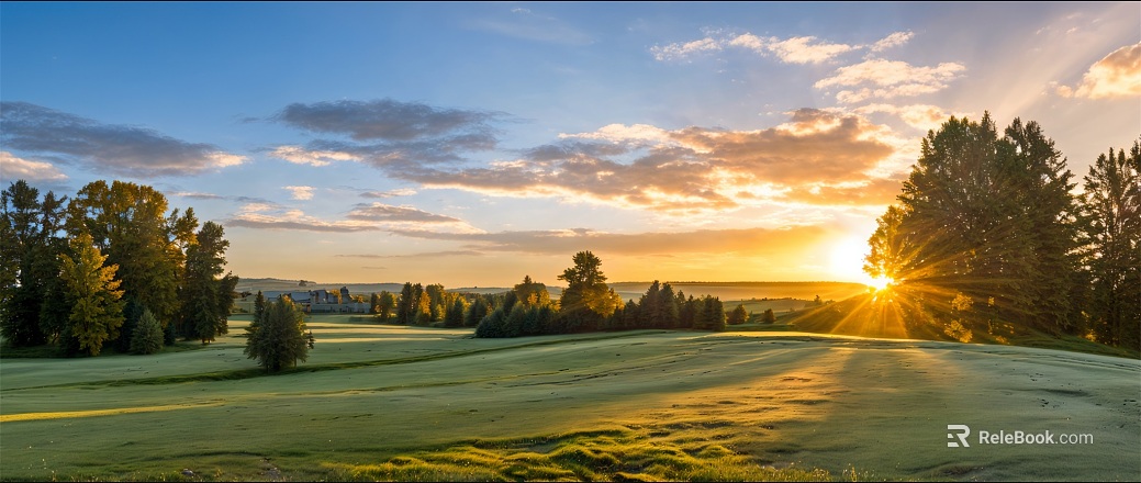 Modern Landscape Forest Landscape Clouds Sky Mountain texture