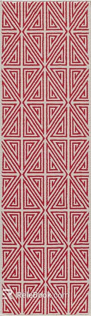 Red geometric carpet living room bedroom blanket texture