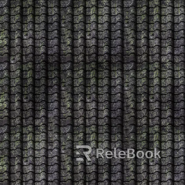 Green tile texture