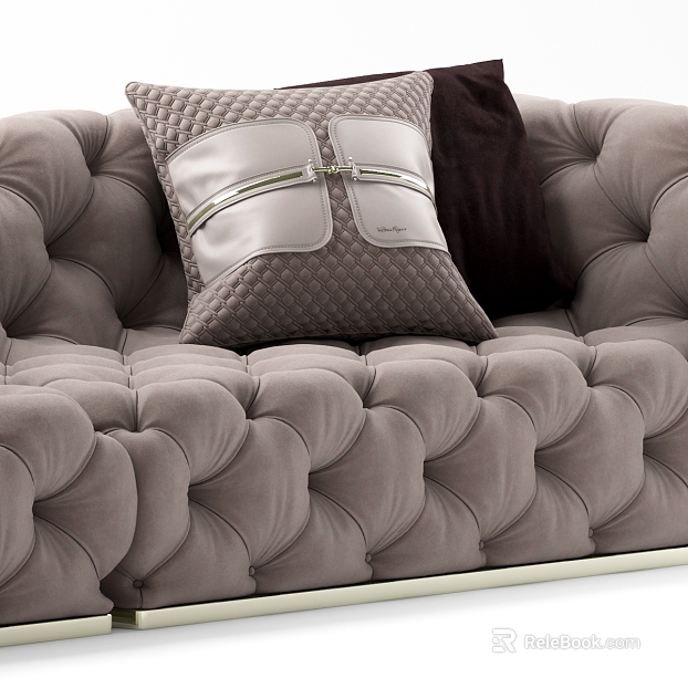 Light curry color velvet sofa living room soft bag texture