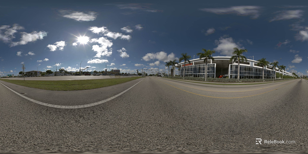 Outdoor City Road Daytime HDR texture