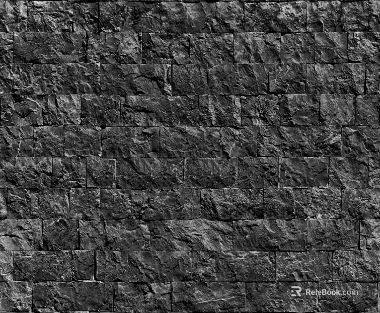 Dark gray cultured stone exterior wall tiles texture
