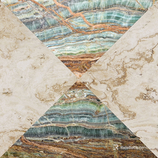 Green Brown Beige Marble Parquet Wall Floor texture
