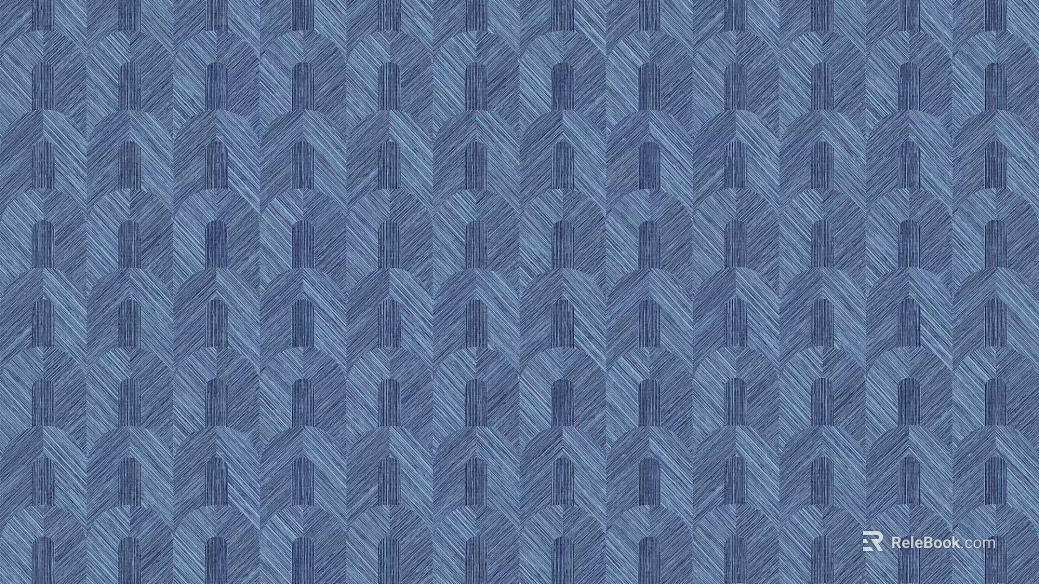 French Entry Luxury Blue Arch Geometric Wallpaper texture