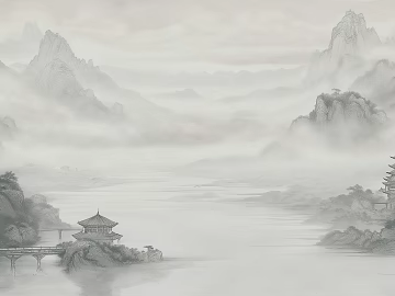 New Chinese Style Mural Decorative Painting texture (ID:ffach729160)