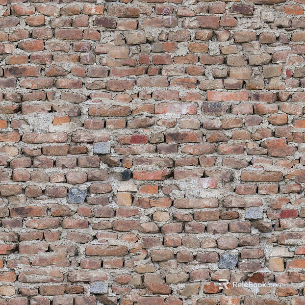 Aging and old red brick wall outdoor wall brick texture