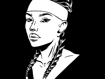 Tattoo black and white mask pattern texture (ID:ffach592084)