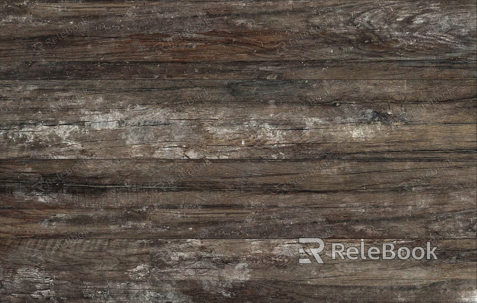 A weathered, old wood texture, showcasing cracks, knots, and a rough surface, hinting at years of natural wear and enduring character. The brown tones range from light to dark, adding depth and authenticity.