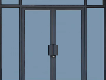 Deep Grey Frame Glass Door Commercial Entry Door texture (ID:ffaeh353589)