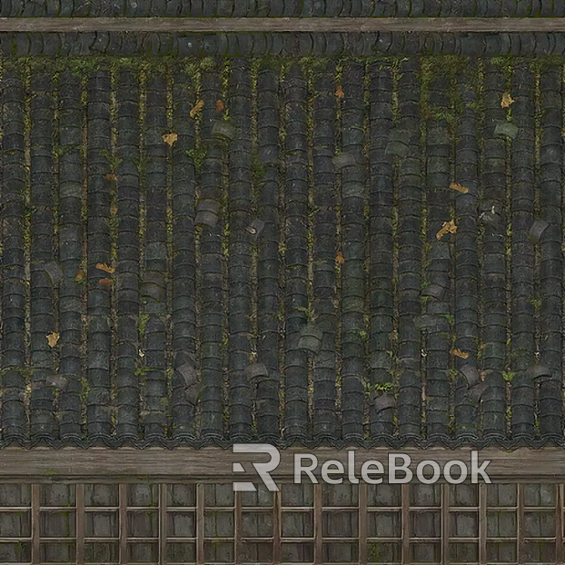 Green tile texture