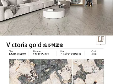 Light Luxury Light Grey Victoria Gold Tile Restaurant 3d model