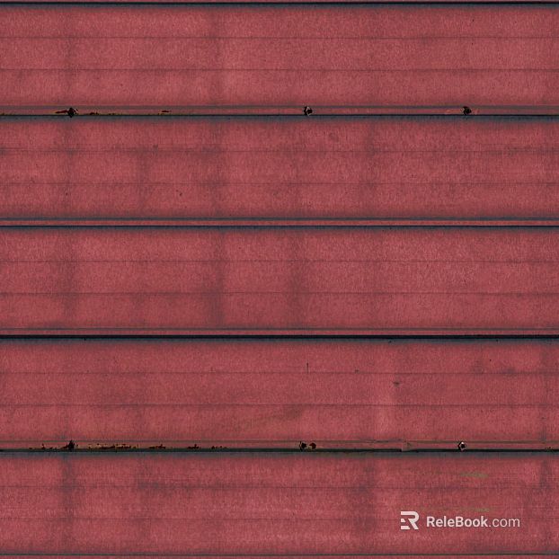 Red-brown distressed metal plate exterior wall finish texture
