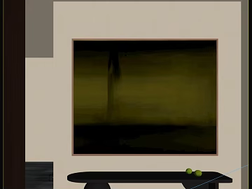 Silent Wind Yellow and Green Abstract Decorative Painting texture (ID:ffaeh784184)