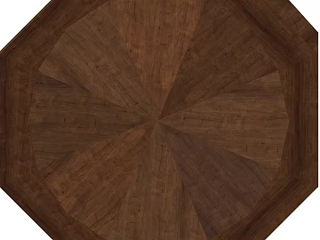 Dark Brown Solid Wood Parquet Table Top 3d model