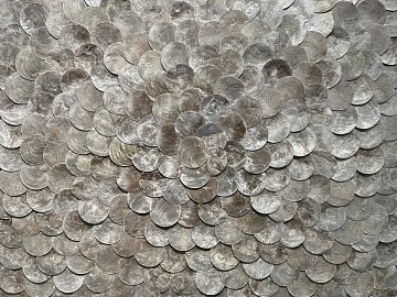 Silver gray shell mosaic wall decoration texture (ID:ffaeh763021)