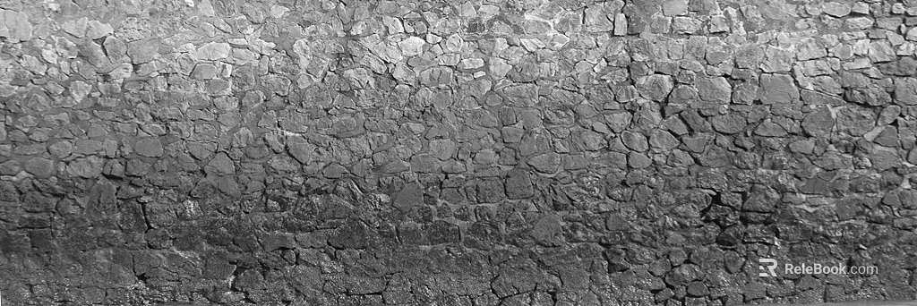 Culture stone gray stone brick texture
