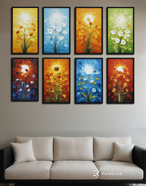 Plant painting texture