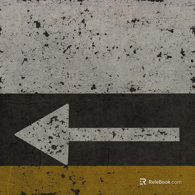 Grey yellow cement ground guide mark texture