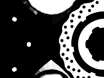 Black and White Mechanical Perforated Metal Map 3d model