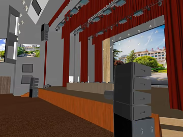 Modern Wind Auditorium Stage Scene Map texture (ID:ffaeh017821)