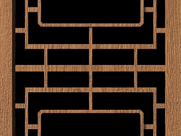 Wood carved hardware component window Chinese style texture (ID:ffaeg63548)