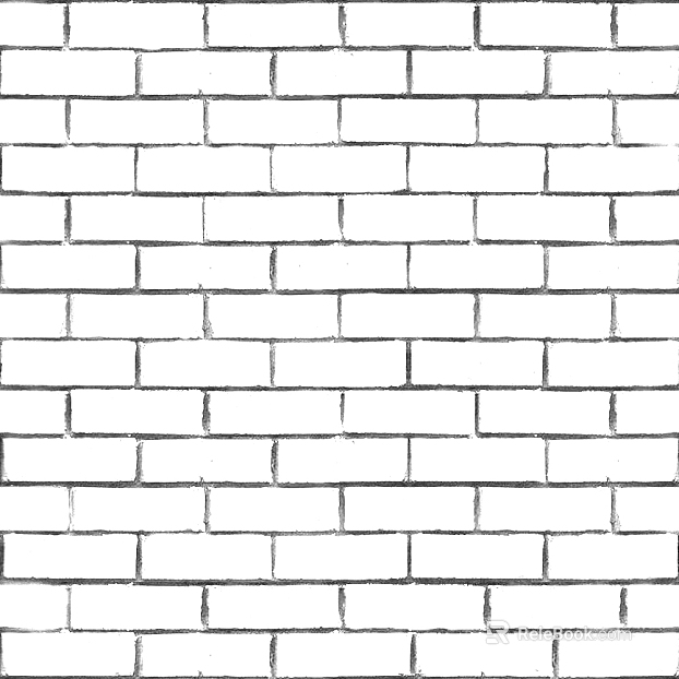 Brick wall brick seam black and white texture