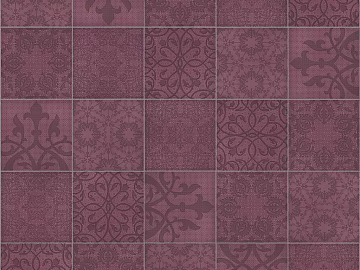 Geometric mosaic pattern ceramic tile small tile antique tile floor tile wall tile texture (ID:ffach543835)