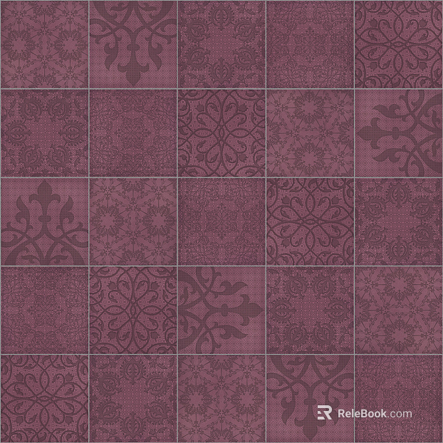 Geometric mosaic pattern ceramic tile small tile antique tile floor tile wall tile texture