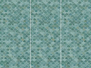 Kiln-changing Long Scale Blue-green Wall Panel texture (ID:ffach849478)
