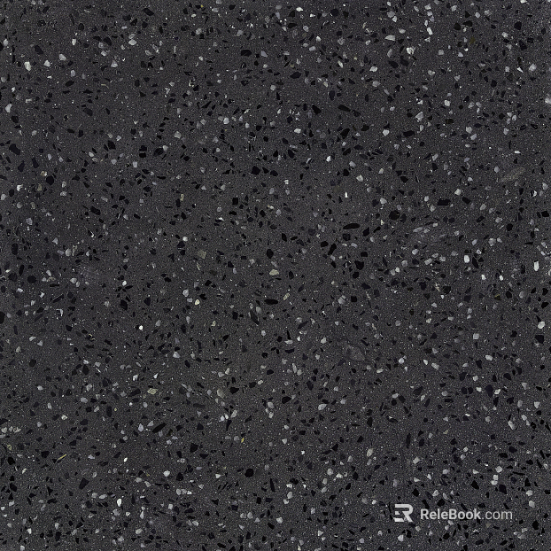 terrazzo black quartz brick texture