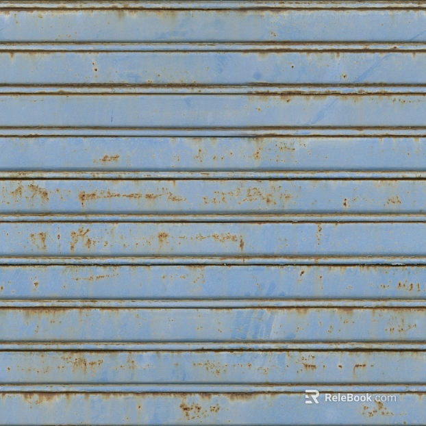Rolling shutter door metal texture