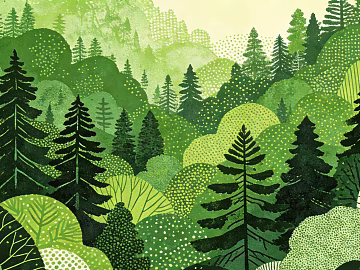 green plant decorative painting texture (ID:ffaeh725067)