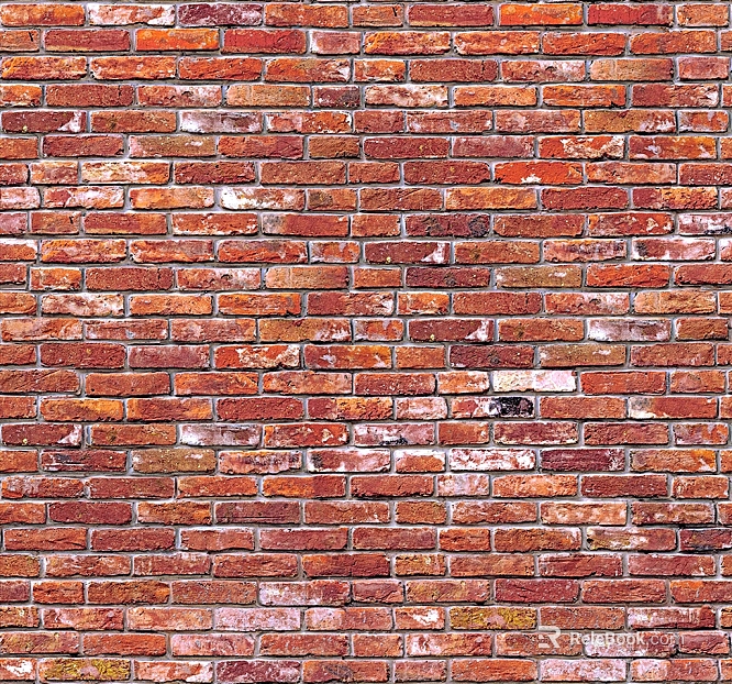 Brick wall red brick white stone point block texture