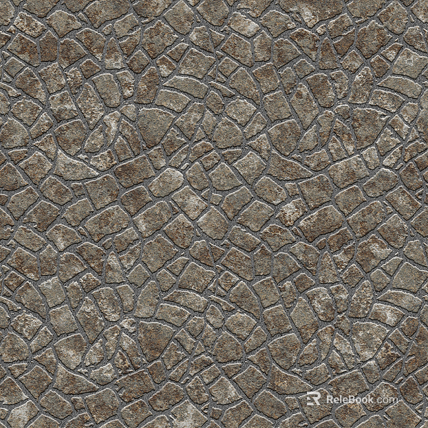 Irregular parquet slate floor tile sidewalk road ground texture