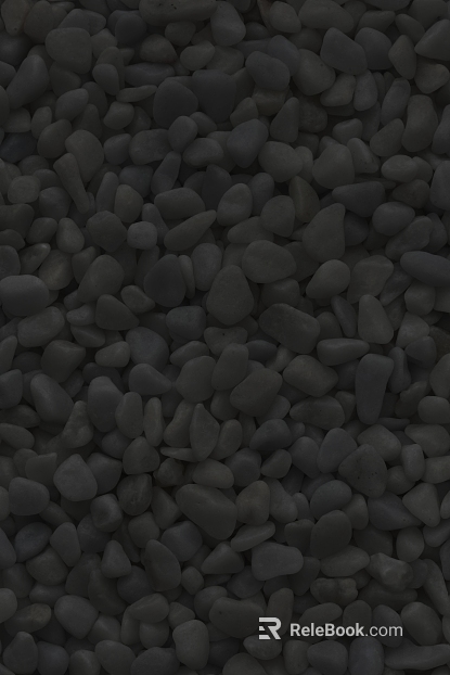 Dark gray cobblestone courtyard landscaping stone texture