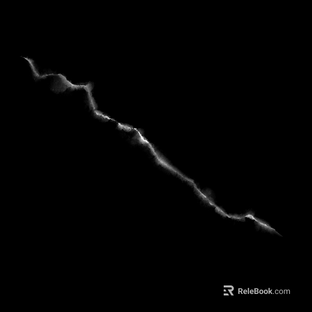 Broken crack black and white black and white bump texture