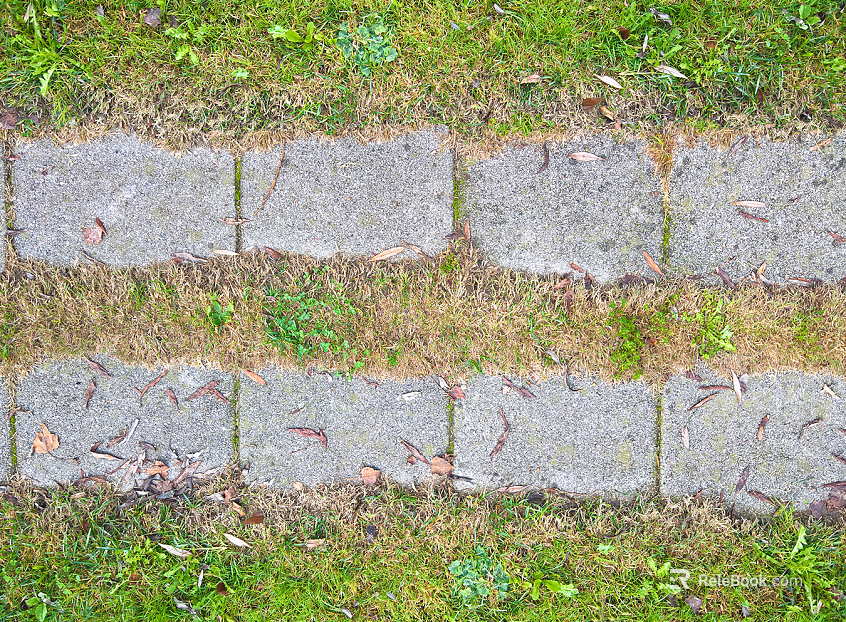 Park Permeable Brick Lawn Brick Grass Brick Parking Space Paving Paving texture