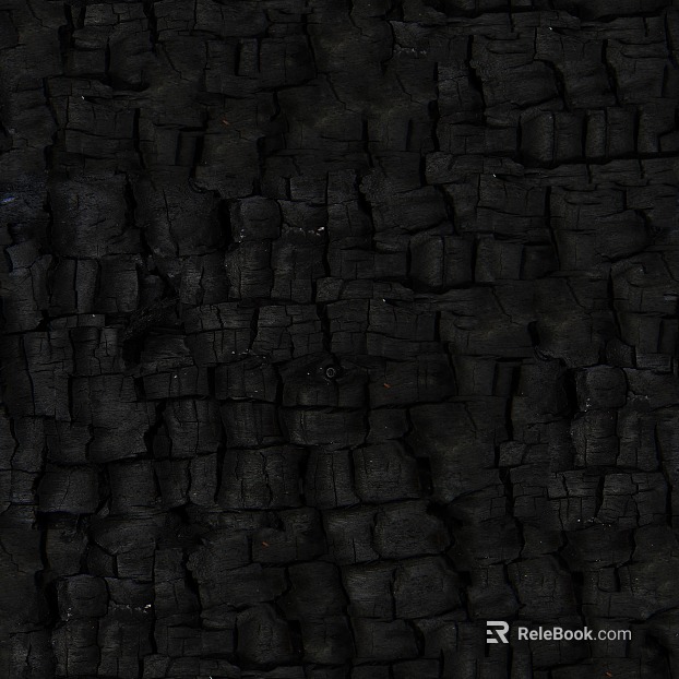 Scorched Black Carbon Burned Wood Wall Decorative Board texture