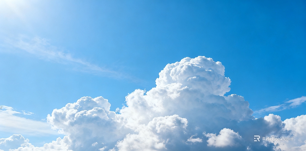 blue sky and white clouds texture