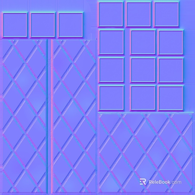Cyber wind blue purple art brick background wall texture