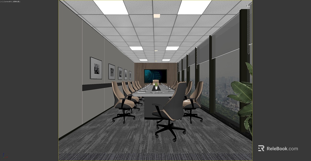 Grey Plain Pattern Carpet Office Meeting Room texture