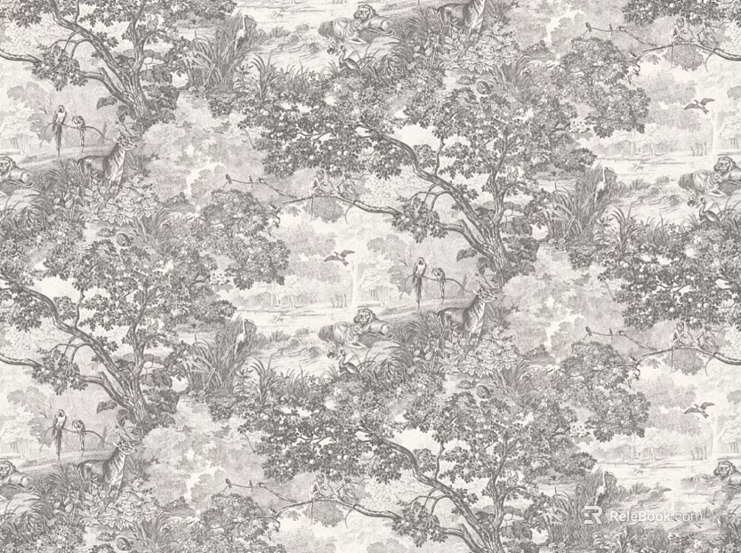 European retro pattern mural texture