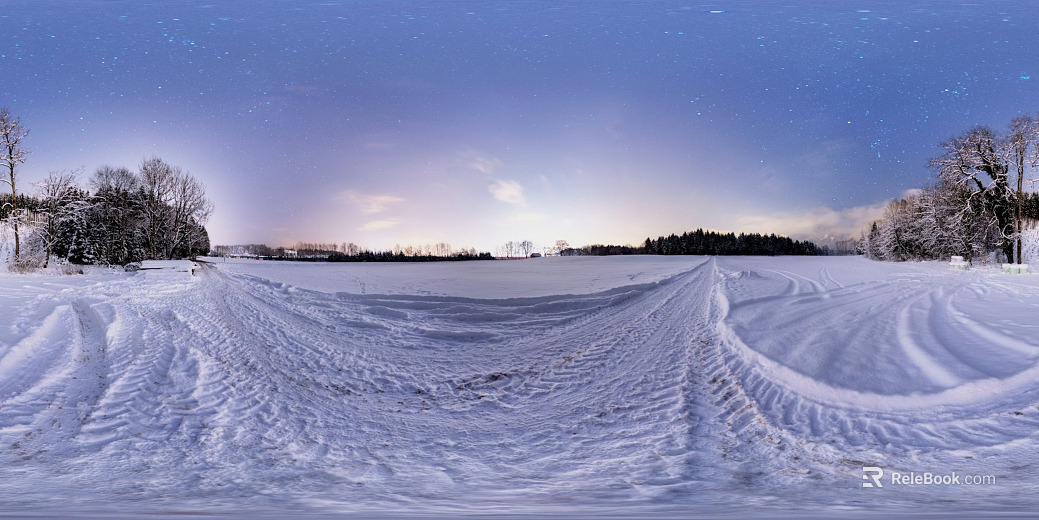 Outdoor snow day HDR texture