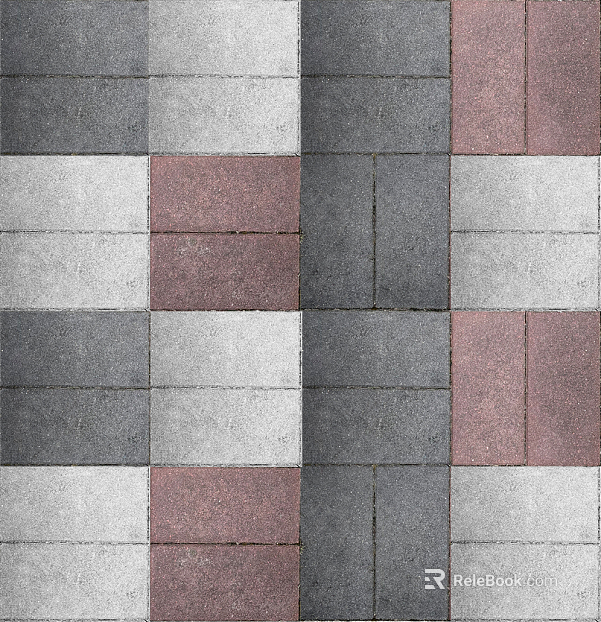 Brick pavement texture