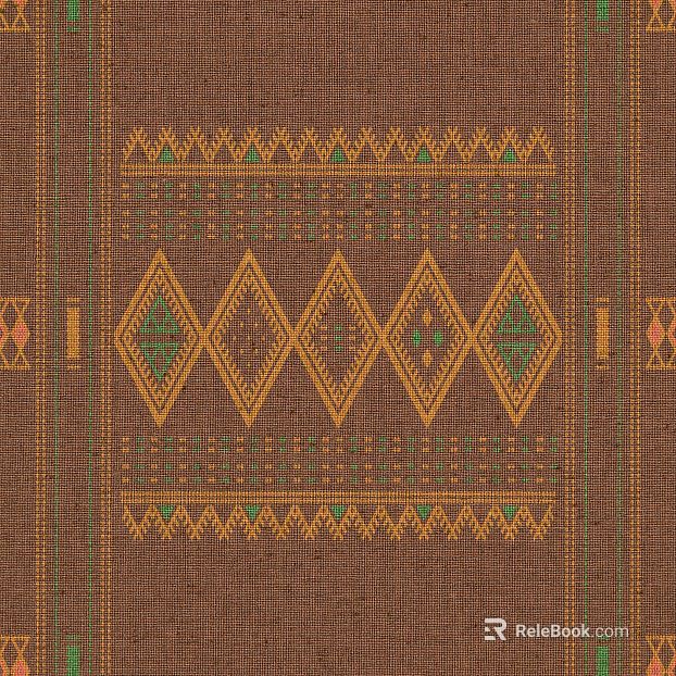 Ethnic wind brown bottom geometric pattern cloth texture