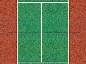 Badminton court 3d model