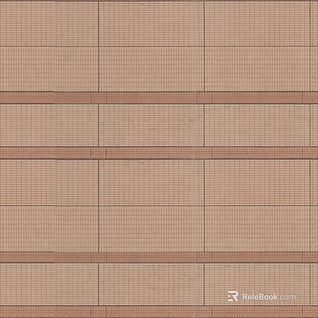 Warm brown exterior wall strip tile texture
