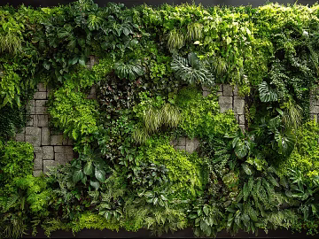 Bryophytes Wall Decoration texture (ID:ffach493043)