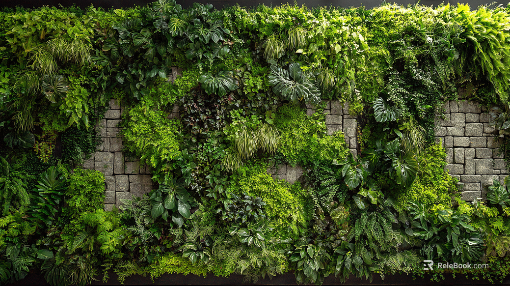 Bryophytes Wall Decoration texture